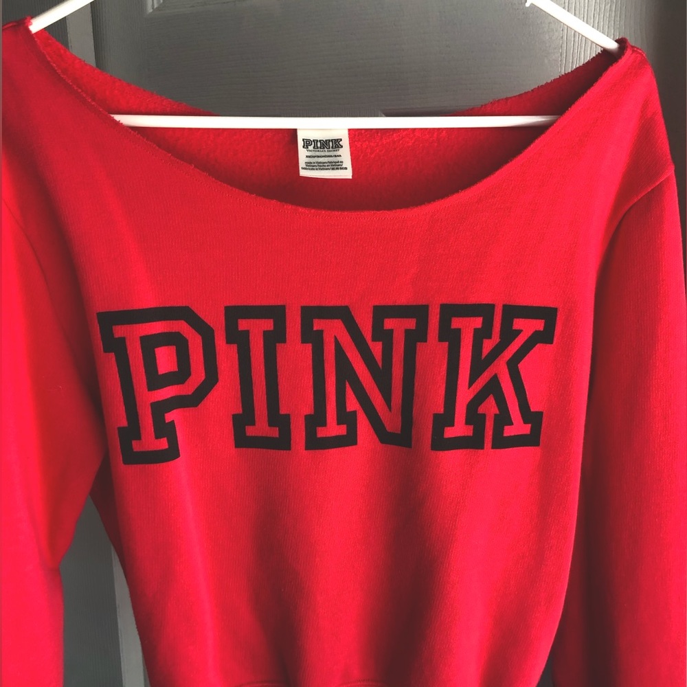 PINK XS Cropped sweatshirt